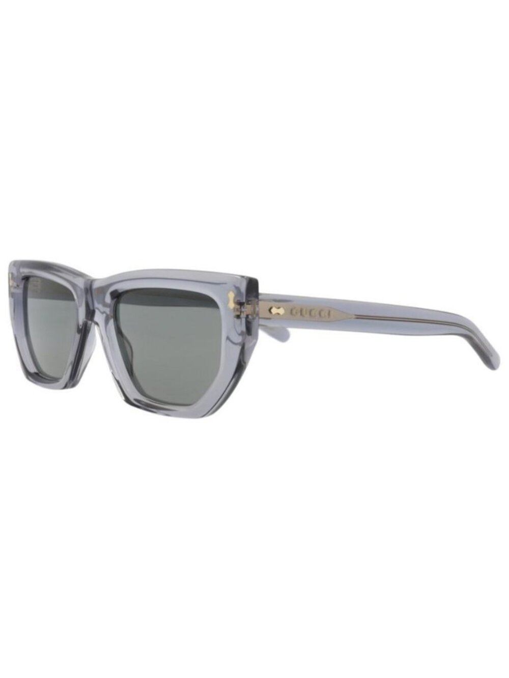 New Gucci Womens Cat Eye Grey Grey Grey Fashion Designer Sunglasses